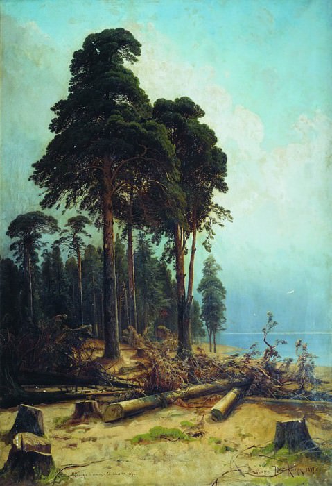 Сосновый лес 1883- 1894 235х161. 3, Иван Иванович Шишкин