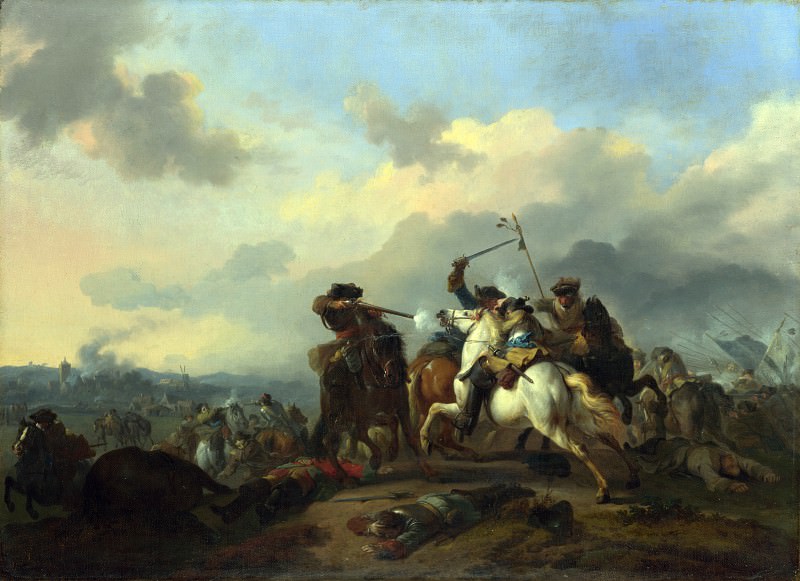 Jan van Huchtenburgh – A Battle, Part 4 National Gallery UK