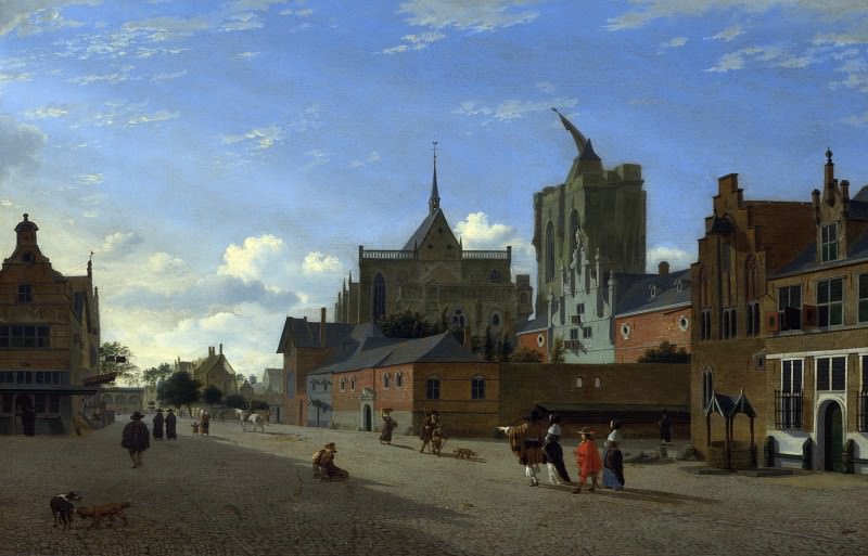 Jan van der Heyden – A View in Cologne, Part 4 National Gallery UK