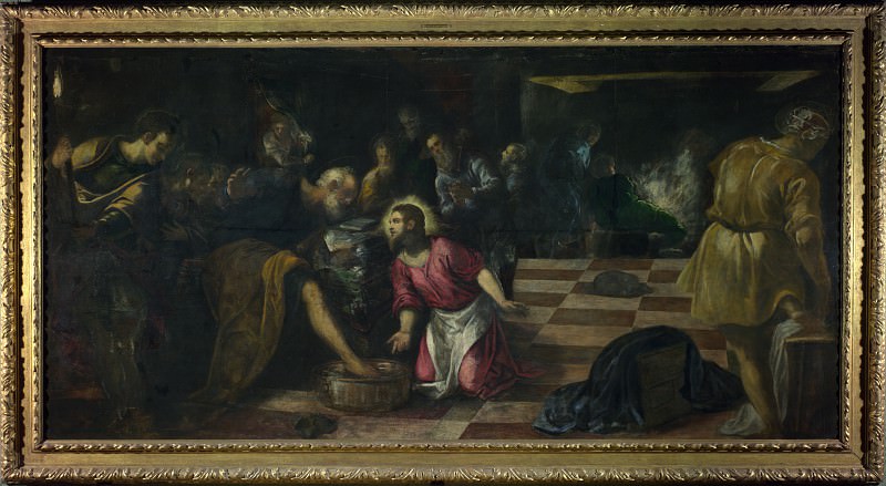 Jacopo Tintoretto – Christ washing the Feet of the Disciples, Part 4 National Gallery UK