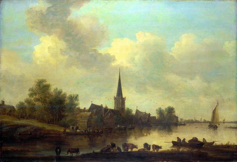 Jan van Goyen – A River Landscape, Part 4 National Gallery UK