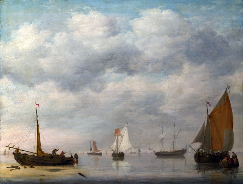 Jan van Os – Dutch Vessels in Calm Water, Part 4 National Gallery UK
