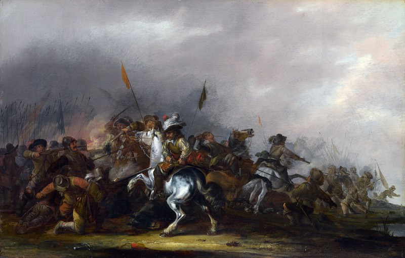 Якоб Вейер – Кавалерия, атакованная пехотой, Часть 4 Национальная галерея