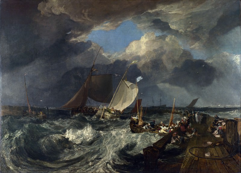 Joseph Mallord William Turner – Calais Pier, Part 4 National Gallery UK