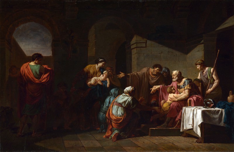 Jean-Francois Pierre Peyron – Belisarius receiving Hospitality from a Peasant, Part 4 National Gallery UK