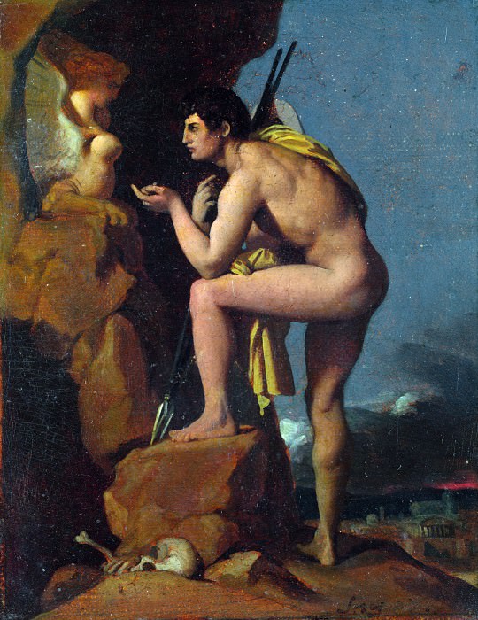 Jean-Auguste Dominique Ingres – Oedipus and the Sphinx, Part 4 National Gallery UK