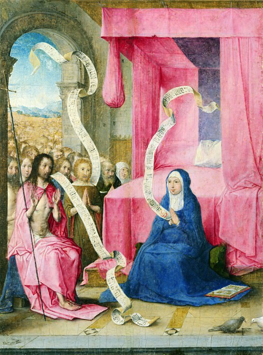 Juan de Flandes – Christ appearing to the Virgin, Part 4 National Gallery UK