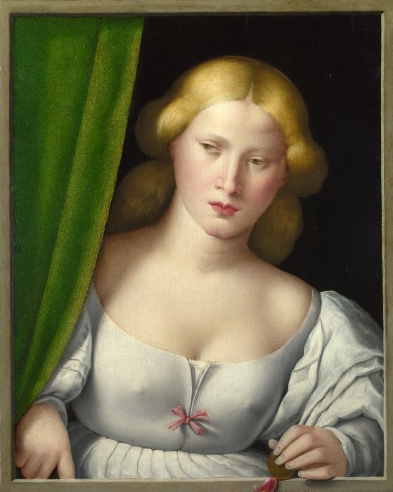 Северо-итальянская школа, 1510-30 – Женщина в окне, Часть 4 Национальная галерея