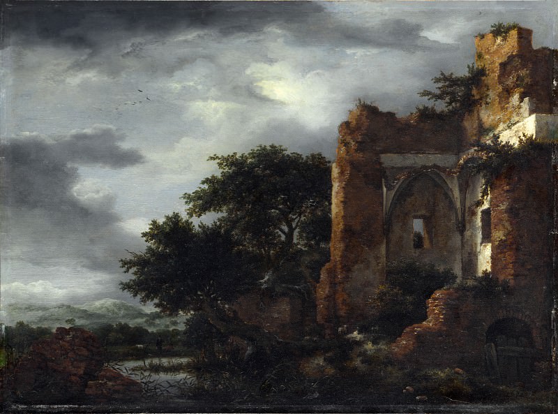 Jacob van Ruisdael – Ruins in a Dune Landscape, Part 4 National Gallery UK