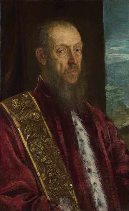 Jacopo Tintoretto – Portrait of Vincenzo Morosini, Part 4 National Gallery UK