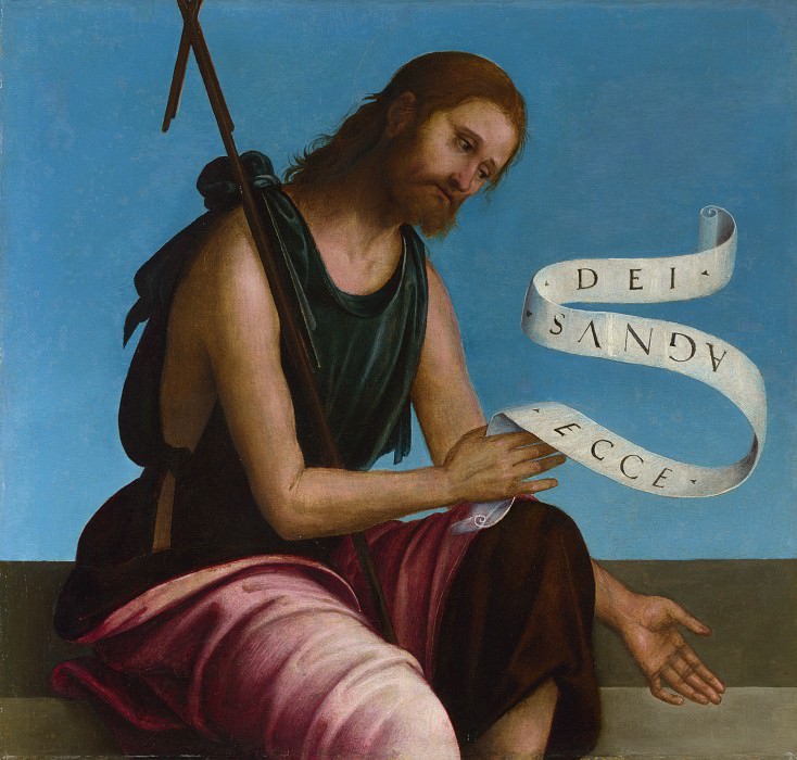 Lorenzo Costa – Saint John the Baptist, Part 4 National Gallery UK