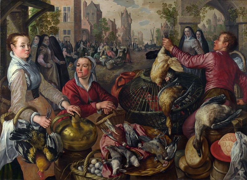 Joachim Beuckelaer – The Four Elements – Air, Part 4 National Gallery UK