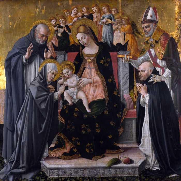 Лоренцо д Алессандро да Сансеверино – Мистическое обручение святой Екатерины Сиенской, Часть 4 Национальная галерея