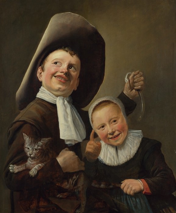 Judith Leyster – A Boy and a Girl with a Cat and an Eel, Part 4 National Gallery UK