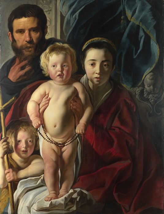 Jacob Jordaens – The Holy Family and Saint John the Baptist, Part 4 National Gallery UK