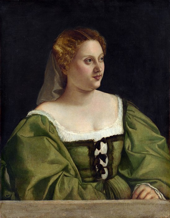 Венецианская школа, ок1515-20 – Портрет дамы, Часть 4 Национальная галерея