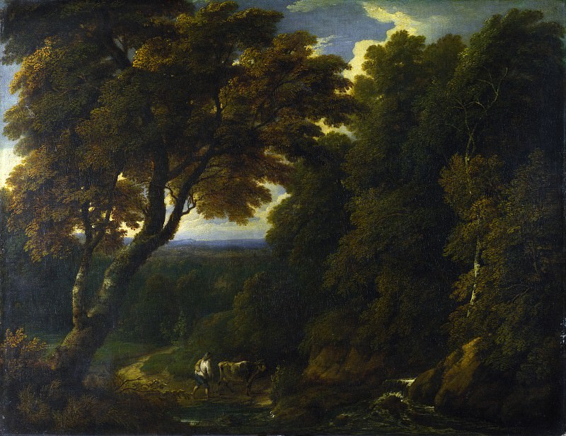 Jan-Baptist Huysmans – A Cowherd in a Woody Landscape, Part 4 National Gallery UK