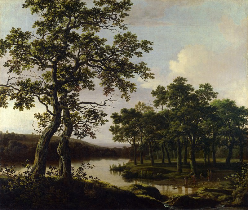 Йорис ван дер Хаген – Речной пейзаж, Часть 4 Национальная галерея