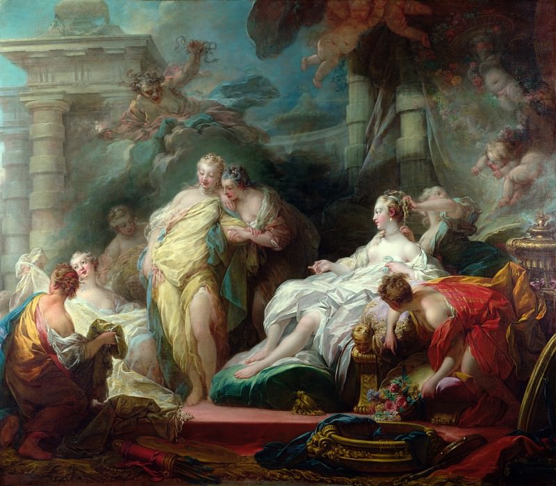 Jean-Honore Fragonard – Psyche showing her Sisters her Gifts from Cupid, Part 4 National Gallery UK