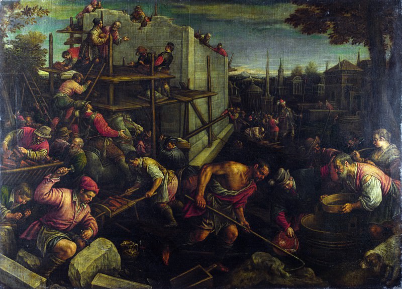 Leandro Bassano – The Tower of Babel, Part 4 National Gallery UK