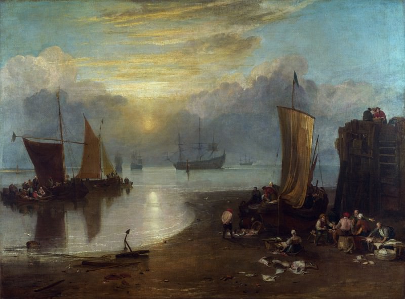 Джозеф Мэллорд Уильям Тёрнер – Свет восходящего солнца, развевающий туман, Часть 4 Национальная галерея