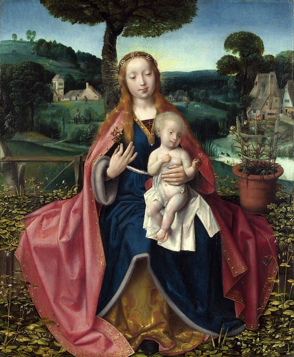 Jan Provoost – The Virgin and Child in a Landscape, Part 4 National Gallery UK