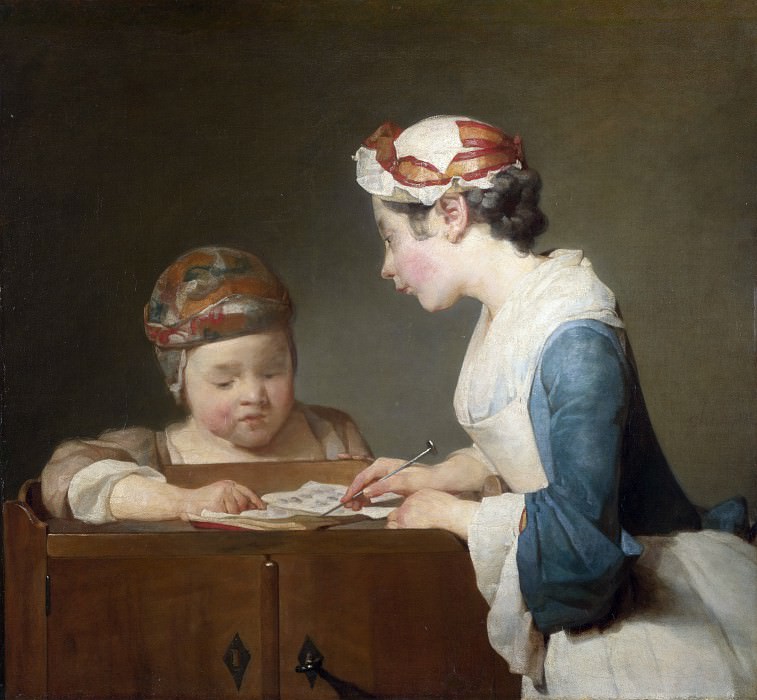 Jean-Simeon Chardin – The Young Schoolmistress, Part 4 National Gallery UK