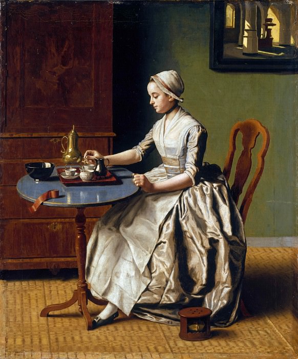 Jean-Etienne Liotard – A Lady pouring Chocolate , Part 4 National Gallery UK