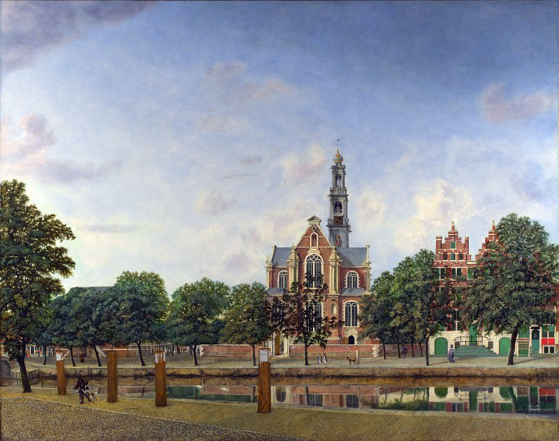 Jan van der Heyden – View of the Westerkerk, Amsterdam, Part 4 National Gallery UK