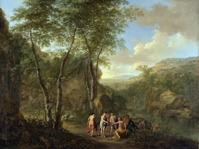 Jan Both and Cornelis van Poelenburgh – A Landscape with the Judgement of Paris, Part 4 National Gallery UK