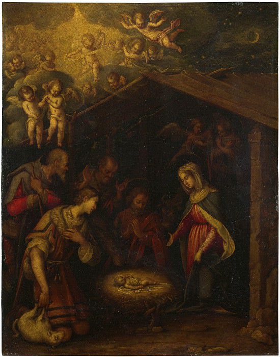 Северо-итальянская школа, 1620-25 – Поклонение пастухов, Часть 4 Национальная галерея