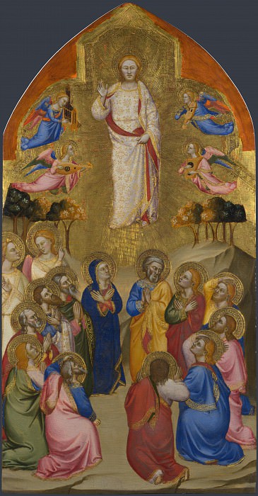 Jacopo di Cione and workshop – The Ascension, Part 4 National Gallery UK