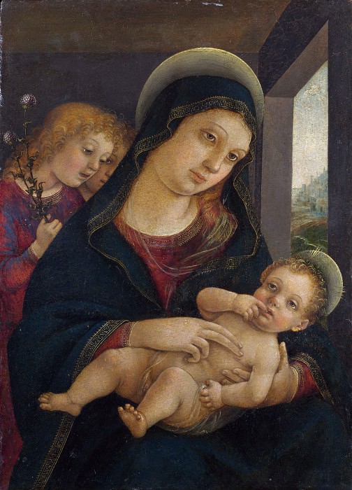 Liberale da Verona – The Virgin and Child with Two Angels, Part 4 National Gallery UK