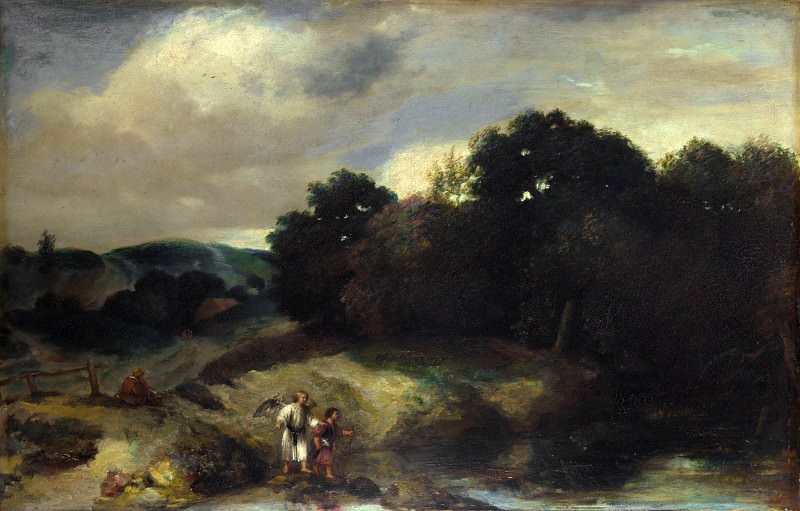 Jan Lievens – A Landscape with Tobias and the Angel, Part 4 National Gallery UK