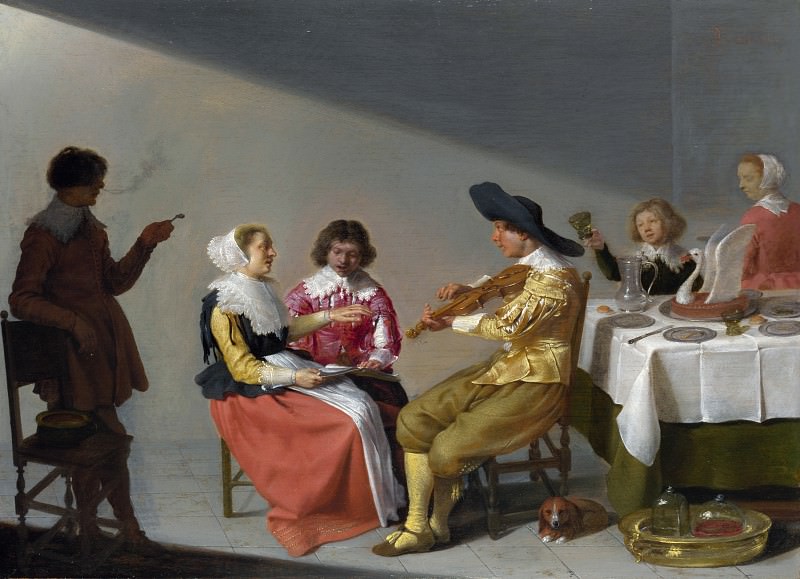 Jacob van Velsen – A Musical Party, Part 4 National Gallery UK