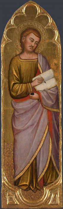 Jacopo di Cione and workshop – Saint Luke, Part 4 National Gallery UK