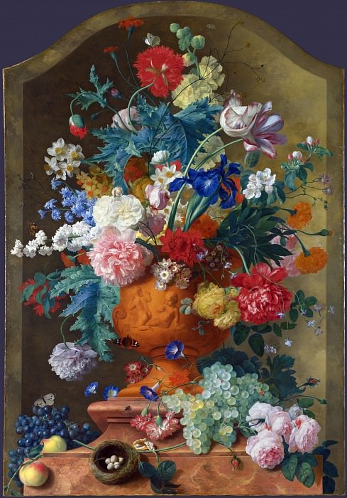 Ян ван Хейсум – Цветы в терракотовой вазе, Часть 4 Национальная галерея