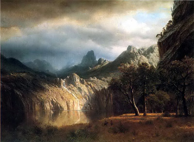 Bierstadt Albert In Western Mountains, Albert Bierstadt