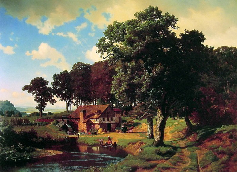 A Rustic Mill, Albert Bierstadt