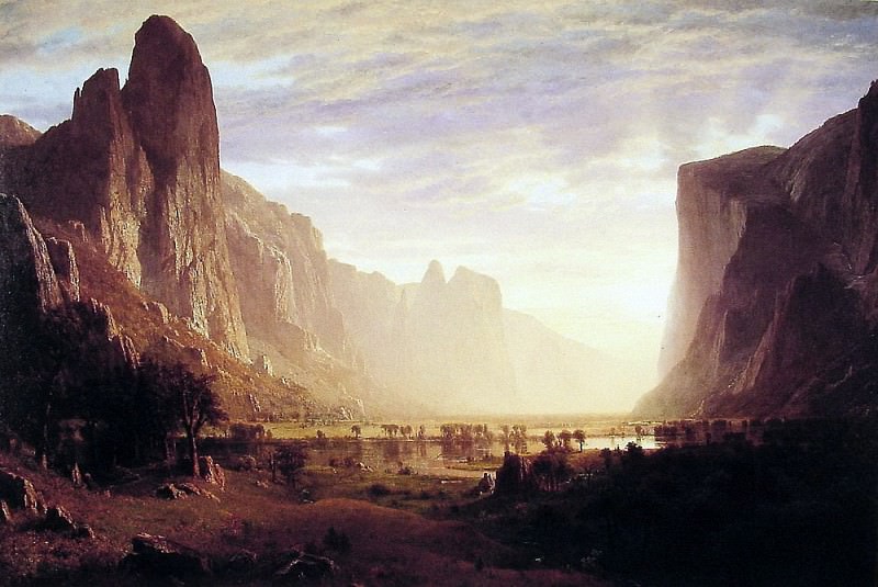 Looking Down Yosemite-Valley, Albert Bierstadt