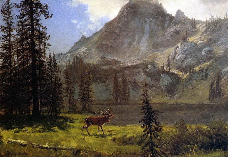 Bierstadt Albert Call of the Wild, Albert Bierstadt