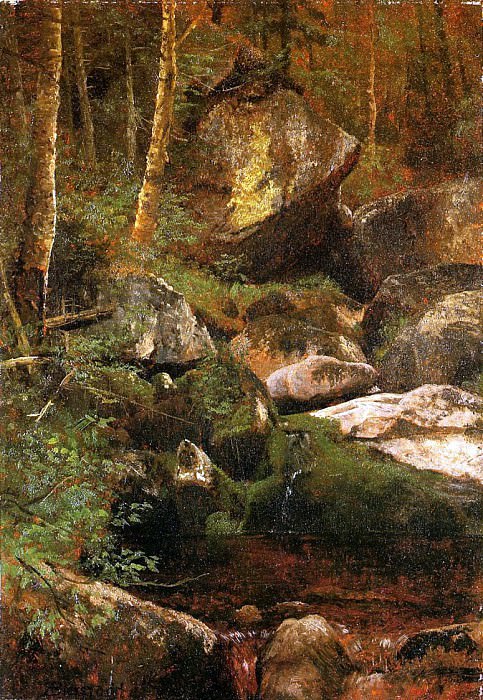 Bierstadt Albert Forest Stream, Albert Bierstadt