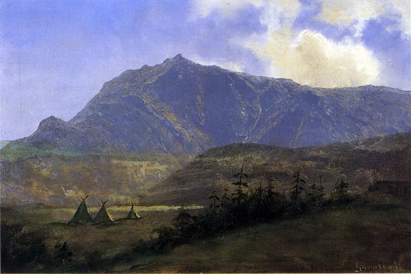 Bierstadt Albert Indian Encampment, Albert Bierstadt