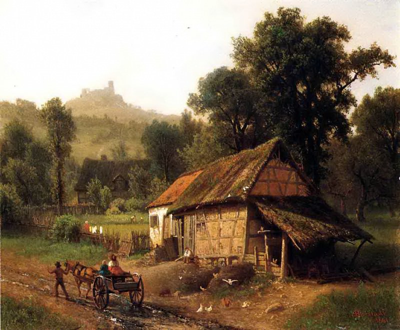 Bierstadt Albert In the Foothills, Albert Bierstadt