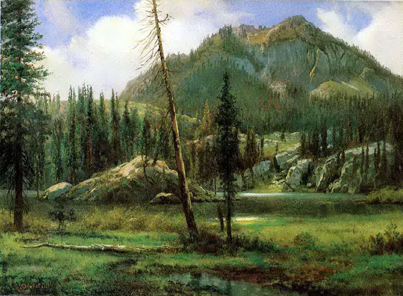 Bierstadt Albert Sierra Nevada Mountains, Albert Bierstadt