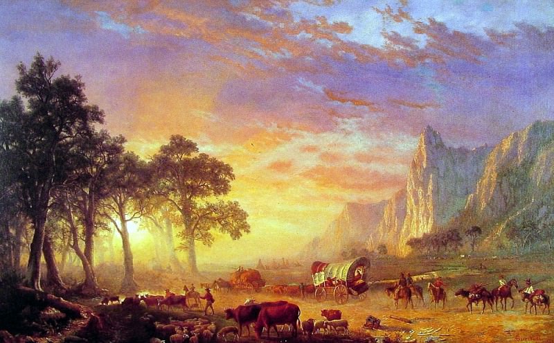 The Oregon Trail, Albert Bierstadt