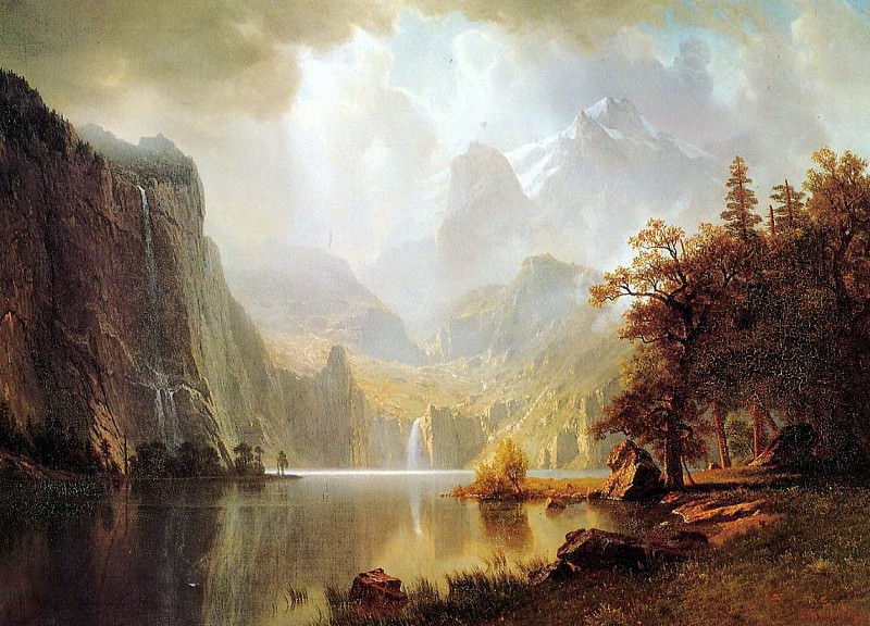 Bierstadt Albert In the Mountains, Albert Bierstadt