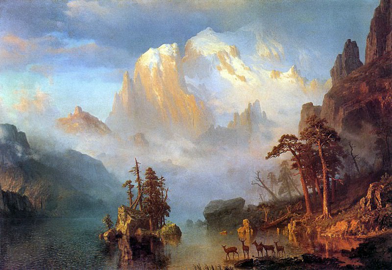 Bierstadt Albert Rocky Mountains, Albert Bierstadt
