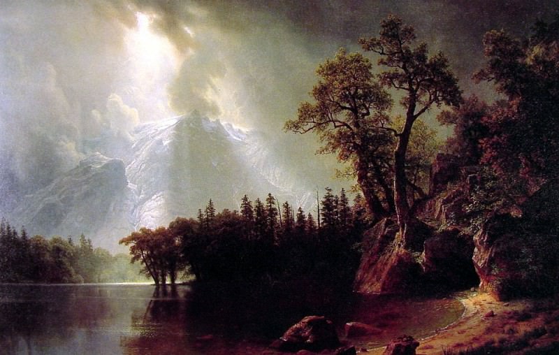Passing Storm over the Sierra Nevada, Albert Bierstadt