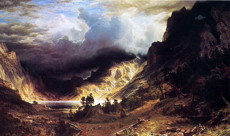 Bierstadt Albert A Storm in the Rocky Mountains Mr. Rosalie, Albert Bierstadt